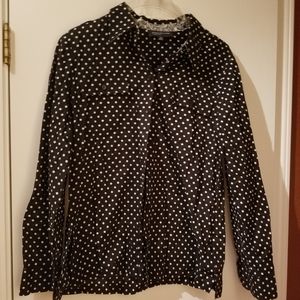 Jones New York Polka Dot Black/White Blouse